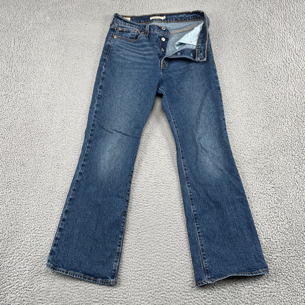 Levi's Jeans Womens 29 Blue Wedgie Bootcut Premium Stretch High Rise Button Fly